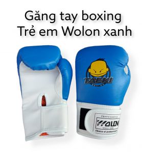 GĂNG TAY BOXING TRẺ EM WOLON XANH