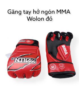 GĂNG TAY HỞ NGÓN MMA WONLON ĐỎ